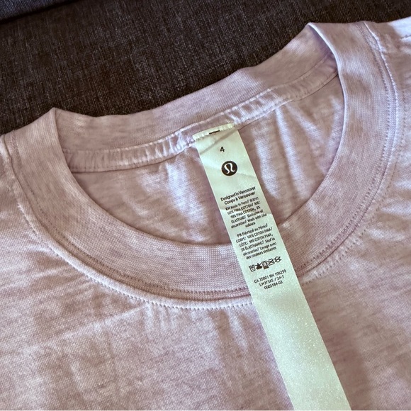 NWOT Lululemon All Yours Cotton T-Shirt - Heathered Lilac Ether 💜 - Picture 8 of 10